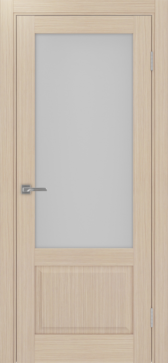 Дверь межкомнатная Оптима Порте Тоскана 640.21 ОФ3, цвет беленый дуб, экошпон, стекло мателюкс