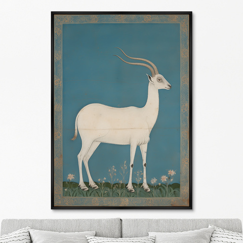 ArtNoMore - Репродукция картины на холсте White goats, No 1, 2024г.