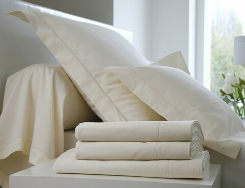 Постельное белье 2 спальное евро Blanc des Vosges Plain Naturel