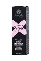 Возбуждающий гель с эффектом вибрации и охлаждения Triple X 3 in 1 Unisex Pleasure Enhancer Gel - 15 мл. - 