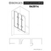 Berges 062014 Душевая шторка CITY 2.0 1000 прозрачное/ 5мм хром сильвер / металл