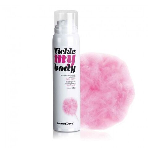 Массажная хрустящая пенка Tickle My Body Cotton Candy с ароматом сладкой ваты - 150 мл. - Love to Love 6040744