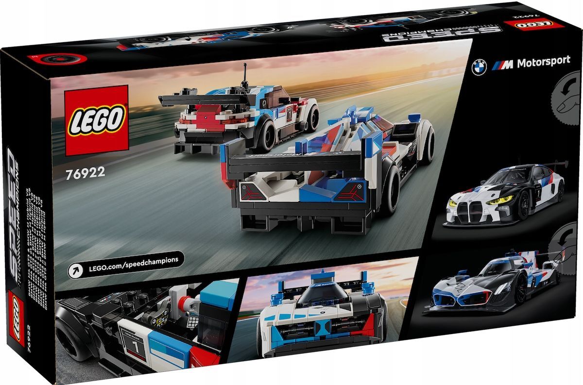 Конструктор LEGO Speed Champions - Гоночные автомобили BMW M4 GT3 и BMW M  Hybrid V8 - Лего 76922 купить в Москве | Доставка по России.