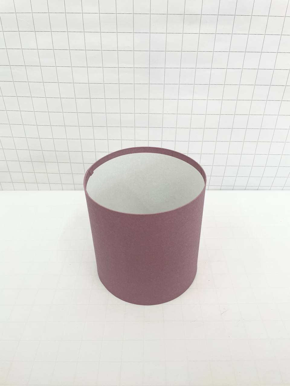 Цилиндр одиночный, 16х16 см, Пыльная розовый, 1 шт. (без крышки)