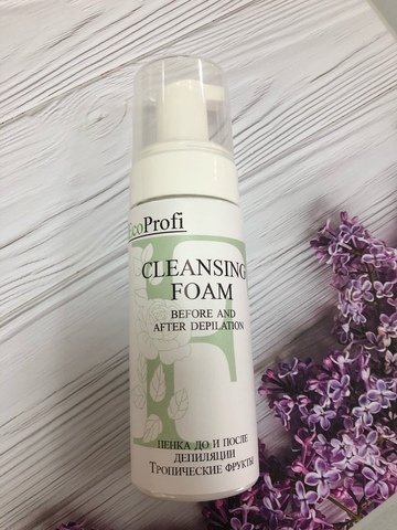 EcoProfi Пенка до и после депиляции Тропические фрукты