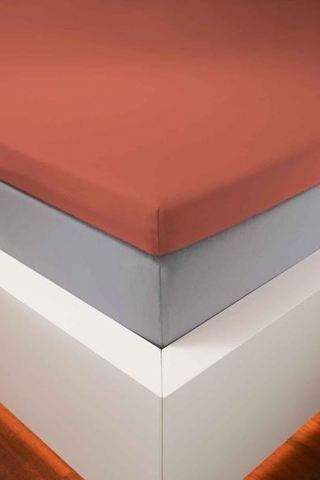 Простыня 180/200х200 Bellana DeLuxe J57BL 23 chili терракотовый