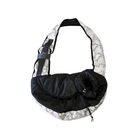 ЗооЭкспресс сумка-переноска слинг плащевка (иск.кожа) 40*19*30 см