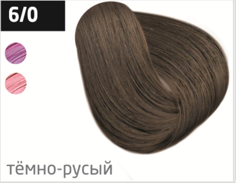 OLLIN color 6/0 темно-русый 100мл перманентная крем-краска для волос