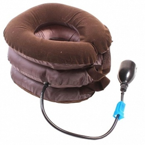 Массажный воротник для шеи Cervical Neck Traction Device (Коричневый)