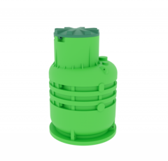 Кессон для скважины Мультпласт Термит 1-5 вертикальная (1270x1270x1700см;62кг;зеленый) - арт.555485.2