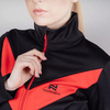 Женский утеплённый лыжный костюм Nordski Base Black-Red с высокой спинкой