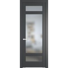 Межкомнатная дверь эмаль Profil Doors 4.3.2PD графит остеклённая