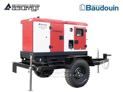 Дизельный генератор Азимут ЭД-20-Т400-1РКМ9 Baudouin на шасси в кожухе