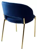фото 3 Стул AGNES BLUVEL-86 NAVY BLUE, золотой каркас М-City на profcook.ru