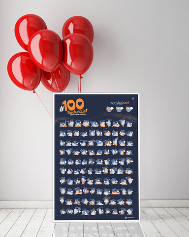 Интерактивный скретч постер #100 Bucketlist KAMASUTRA edition
