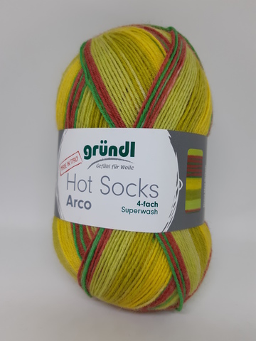 Носочная пряжа Gruendl Hot Socks Arco 02