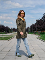 Ветровка женская "Грин" хаки