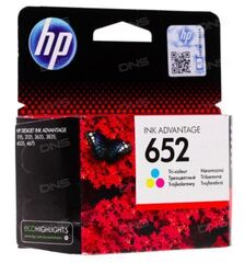 Картридж цветной HP 652 для Deskjet Ink Advantage 1115/2135/3635/4535/3835/4675. Ресурс 200 стр (F6V24AE)