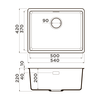 Omoikiri 4997519 Мойка Kata 54-U-WH Artgranit/белый