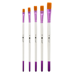 
          Кисть для рисования Basir художественная, нейлон, плоские, № 4,6,8,10,12, набор из 5 шт