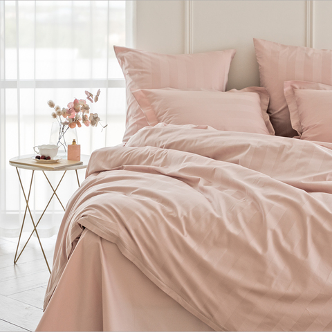Постельное бельё LaPrima «Urban Classic» (полоса 5х5) мако-сатин (2 сп) - Розовая камея - купить 4