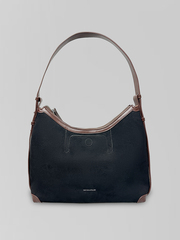 Сумка May Va 5057 замшевая на замке с одной ручкой и наружным кармашком на кнопке