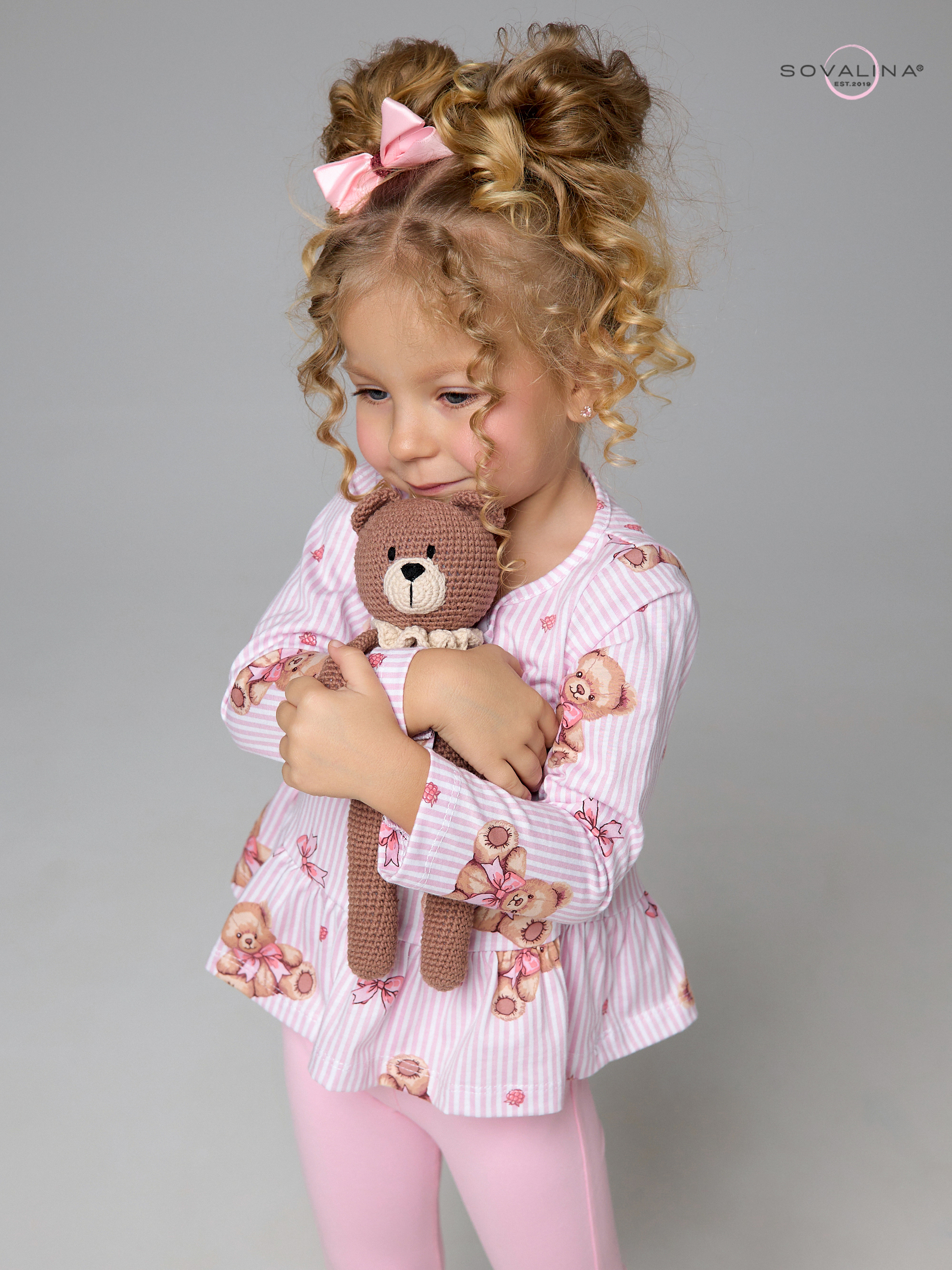 Костюм Алиса SG мишки с бантиком-роза