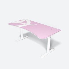 Стол для компьютера Arozzi Arena Gaming Desk - White-Pink (ARENA-WHITE-PINK)