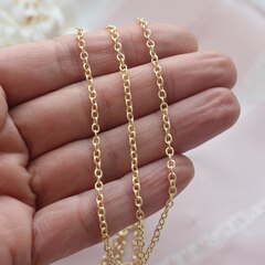 Цепочка 2,5*3 мм, позолота, 18см , А040-2 (18см)