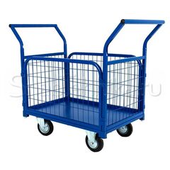 Тележка платформенная с сетчатыми бортами ТП-6С (800х1200) К-160