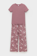пижама  для девочки  К 1636/морозная вишня,единороги