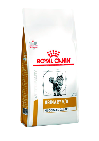 Корм Royal Canin Urinary S/O Moderate Calorie для кошек при МКБ, 1,5 кг