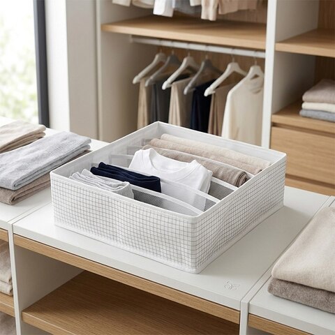 Коробка с отделениями Ytterån, 6 отделений, 32х32х10, полиэстер