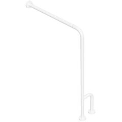 Bemeta 301153143 HELP: Поручень для душа, правосторонный, с крышками, белый фото