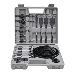 Набор коронок и сверл по дереву, 28 предметов (РемоКолор) 35-0-000