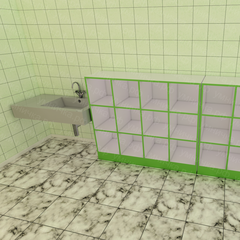 Стеллаж детский открытый для горшков «Зимний вечер»