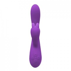 Вибратор-кролик Gili-Gili фиолетовый от WOOOMY с подогревом (20.2 *3.4 см.)