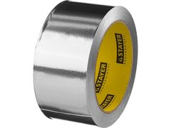 STAYER ProTape, 50 мм, 25 м, до 120 °С, самоклеящаяся алюминиевая лента, Professional (12268-50-25)