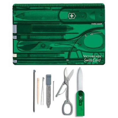 Швейцарская карта Victorinox SwissCard, Green (0.7144.T4)