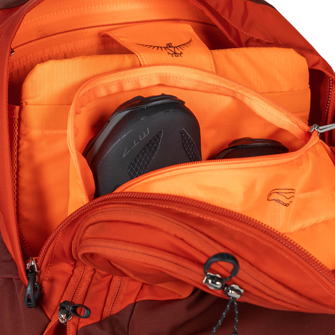 Картинка рюкзак велосипедный Osprey Radial 26 Rise/Orange - 10