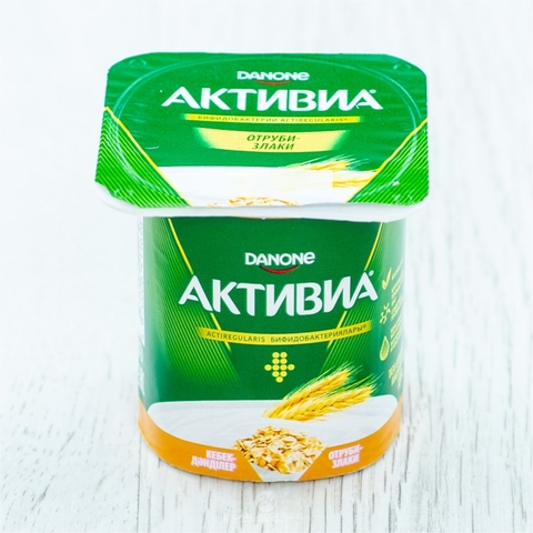 Йогурт АКТИВИЯ Отруби Злаки 2,9% 120 гр Danone РОССИЯ