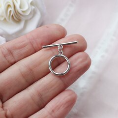 Замочек - тогл 15 мм, родий З090