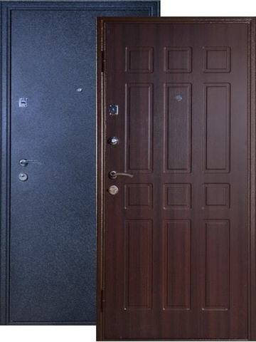 Входная металлическая дверь Аргус Фактор 4 (чёрный шёлк+венге)  Аргус из стали 1,5 мм с 2 замками