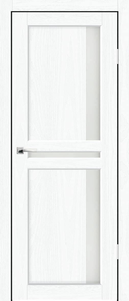 Складской остаток (ПОЛОТНО) - Дверь межкомнатная Синержи Эль Порте, цвет айс вуд, экошпон, стекло сатин. Размер 800*2050 (Данный товар возврату и обмену не подлежит)