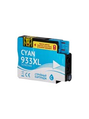 Струйный картридж Sakura CN054AE (№933XL Cyan) для HP Officejet 6100, 6600, 6700, 7110, 7510, 7512, 7610, 7612, пигментный тип чернил, голубой, 14 мл., 920 к.