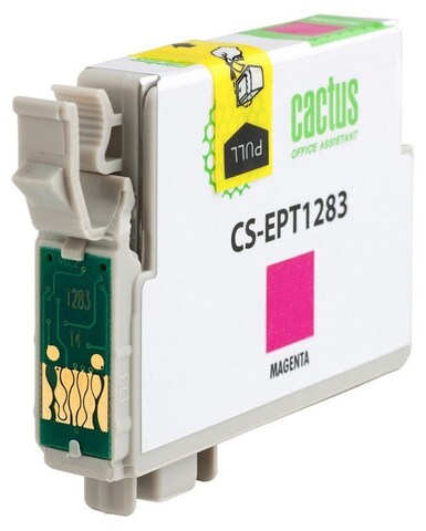 Картридж струйный Cactus CS-EPT1283 T1283 пурпурный (7мл) для Epson Stylus S22, S125, SX420, SX425, Office BX305