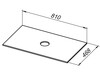 Allen Brau Fantasy 1.11009.M Столешница, цвет: Marble Carrara