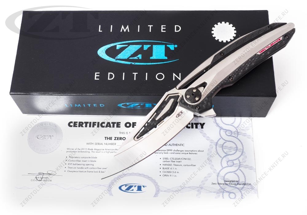 Нож Zero Tolerance 0999 RED Limited Edition - фотография 