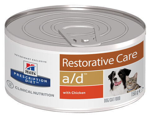 купить Hill’s™ Prescription Diet™ Dog/Feline a/d™ консервы (влажный корм) для собак и кошек с курицей 156 гр
