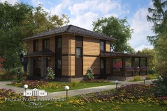 Проект двухэтажного дома "Марсель" 154 кв.м. с террасой